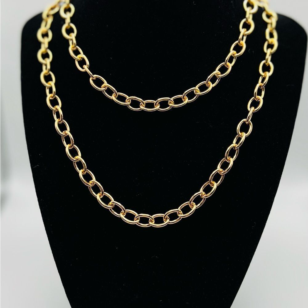 Woman Chain Rolo Necklace Set 2 - Picture 5 of 10